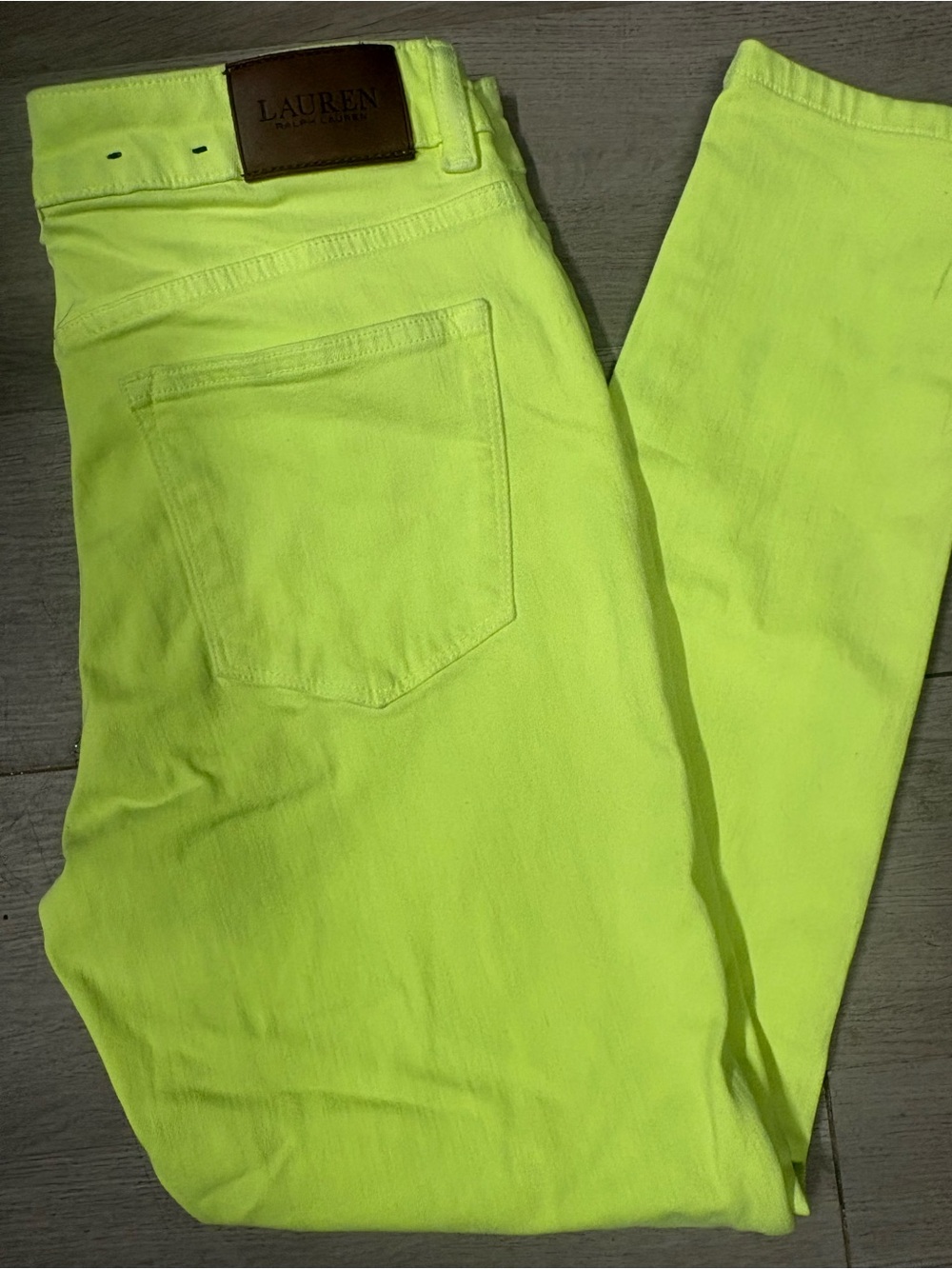 Ralph Lauren Neon Yellow Skinny Jeans
